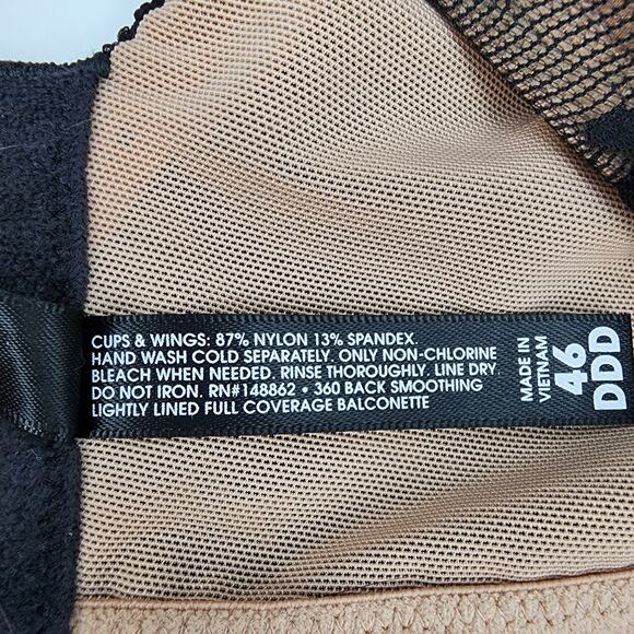 Torrid Full Coverage Balconette Lightly Lined Floral Lace 360 Bra Size 46DDD - Picture 4 of 6